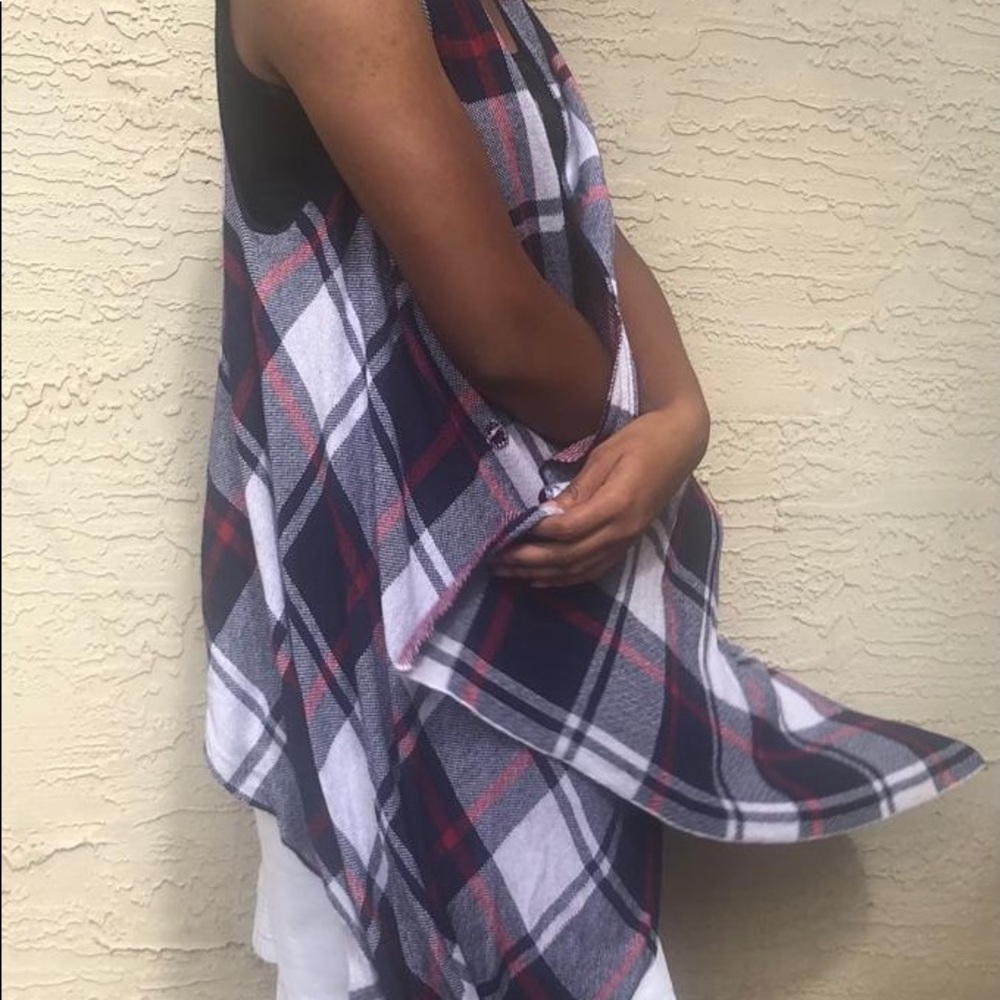 COMO BLACK rayon sleeveless cardigan